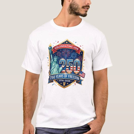 アメリカ独立記念日250周年 Tシャツ (正面)