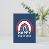 アメリカ独立記念日7月4日アメリカの虹 シーズンポストカード (スタンド正面)