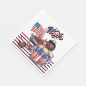 アメリカ独立記念日7月4日バーベキューパーティー スタンダードランチョンナプキン (角)
