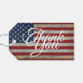 アメリカ独立記念日 ありがとう アメリカ国旗 ギフトタグ (裏面横)