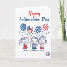 アメリカ独立記念日 - かわいい子供たち