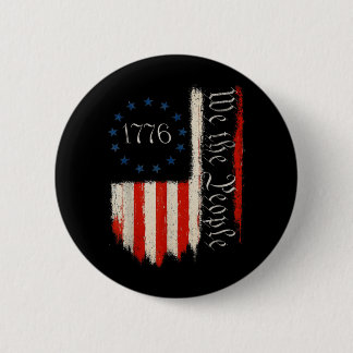 アメリカ独立記念日 アメリカ人 愛国者 1776年 缶バッジ