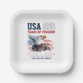 アメリカ独立記念日 アメリカ建国250周年パーティー ペーパープレート