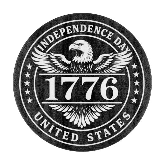 アメリカ独立記念日 イーグルバッジ カッティングボード (正面)