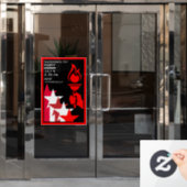 アメリカ独立記念日 ウィンドウサイン (オフィスドア)