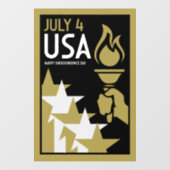 アメリカ独立記念日 ウィンドウサイン (シート)