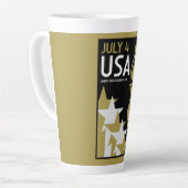アメリカ独立記念日 カフェラテマグ (左アングル)