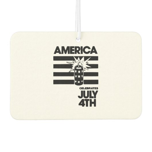 アメリカ独立記念日 カーエアーフレッシュナー (正面)
