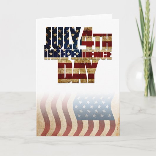 アメリカ独立記念日 カード (正面)