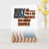 アメリカ独立記念日 カード (黄色い花)