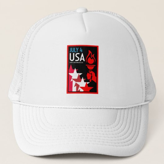 アメリカ独立記念日 キャップ (正面)