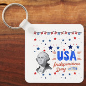 アメリカ独立記念日 キーホルダー (正面)