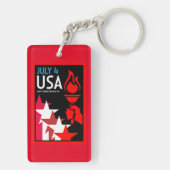 アメリカ独立記念日 キーホルダー (裏面)