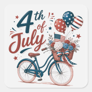 アメリカ独立記念日 スクエアシール