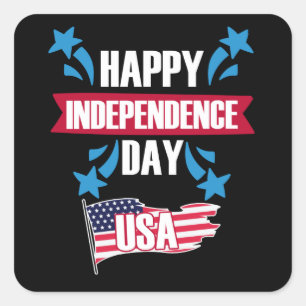 アメリカ独立記念日 スクエアシール
