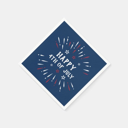 アメリカ独立記念日 スタンダードカクテルナプキン (角)