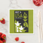 アメリカ独立記念日 スタンダードランチョンナプキン (インサイチュ)