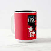 アメリカ独立記念日 ツートーンマグカップ (正面左)