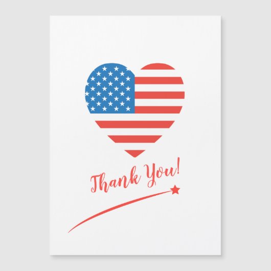 アメリカ独立記念日 ハート型 星条旗 4th of July パトリオティック (正面)