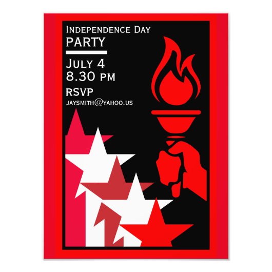 アメリカ独立記念日 フォトプリント (正面)