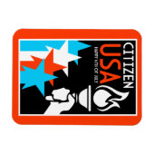 アメリカ独立記念日 マグネット (横)