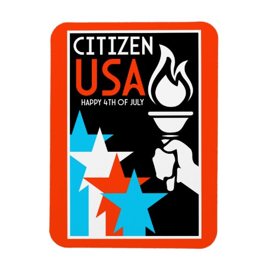 アメリカ独立記念日 マグネット (縦)