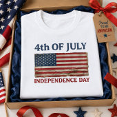 アメリカ独立記念日 ヴィンテージ フラッグ 7月4日 Tシャツ