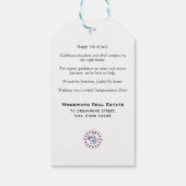 アメリカ独立記念日 不動産 サマー ポップバイ 編集可能 ギフトタグ (裏面)