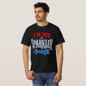 アメリカ独立記念日 彼氏のスパークル Tシャツ (正面フル)