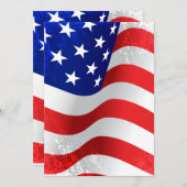 アメリカ独立記念日 星条旗 7月4日 招待状 (正面/裏面)