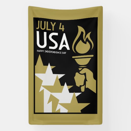 アメリカ独立記念日 横断幕 (縦)