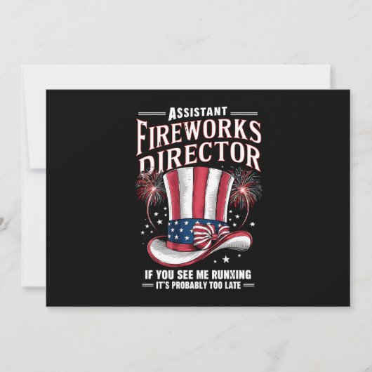 アメリカ独立記念日 花火副監督 招待状 (正面)