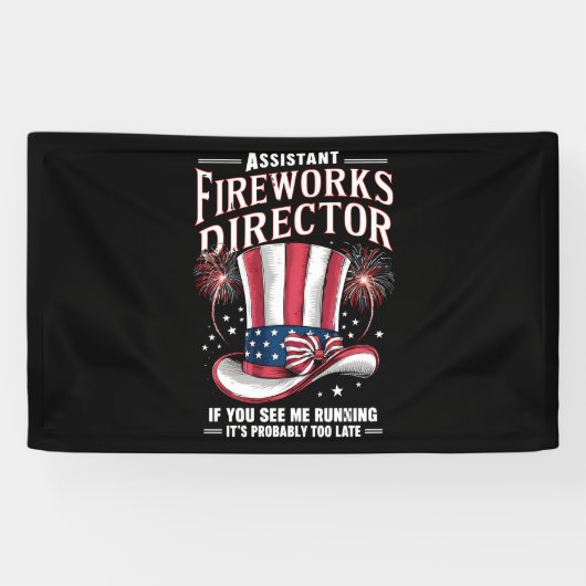 アメリカ独立記念日 花火副監督 横断幕 (横)