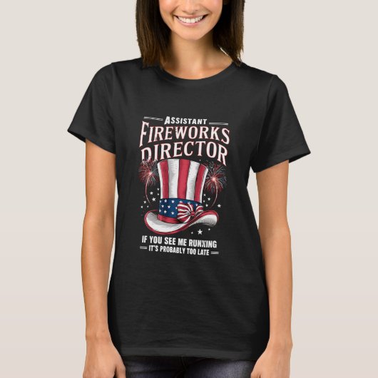 アメリカ独立記念日 花火副監督 Tシャツ (正面)