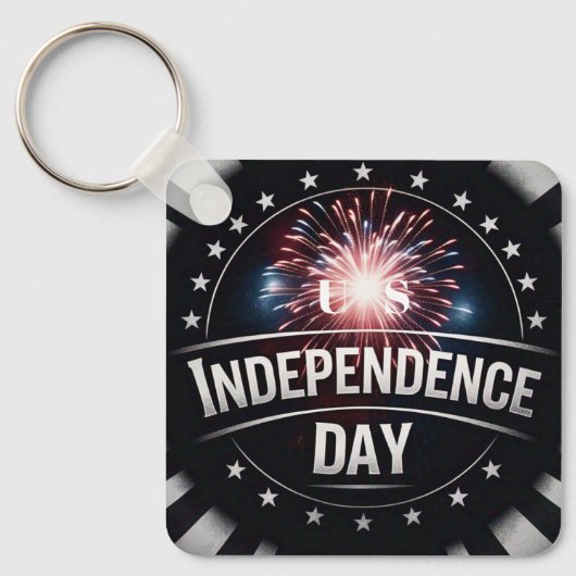 「アメリカ独立記念日」花火・スターカスタムズ キーホルダー (正面)