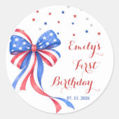 アメリカ独立記念日 誕生日 ステッカー (正面)