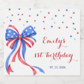 アメリカ独立記念日 誕生日 ラベル (シングルラベル)