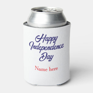 アメリカ独立記念日 赤 青 名前 アメリカの日 缶クーラー