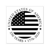 アメリカ独立記念日 250周年 7月4日 セルフインキングスタンプ (デザイン)