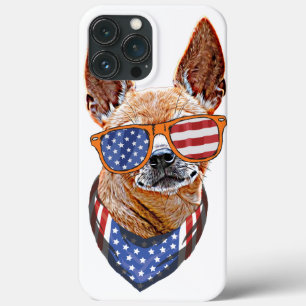 アメリカ独立記念日 4th July チワワ iPhone 13 Pro Maxケース