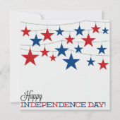 アメリカ独立記念日 7月4日 カスタム招待状 招待状 (正面)