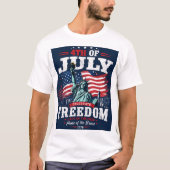 アメリカ独立記念日 7月4日 愛国 Tシャツ (正面)