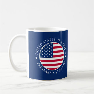 アメリカ独立記念日 7月4日 自由の250年 コーヒーマグカップ