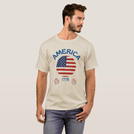 アメリカ独立記念日 7月4日 1776 Tシャツ