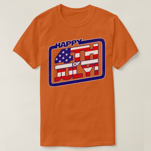 アメリカ独立記念日（7月4日） Tシャツ (デザイン正面)