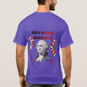 アメリカ独立革命のモットーパープル Tシャツ (裏面)