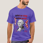 アメリカ独立革命のモットーパープル Tシャツ (正面)