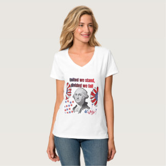 アメリカ独立革命のモットーホワイト Tシャツ