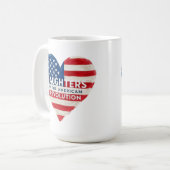 アメリカ独立革命の娘たち DAR アメリカ史 コーヒーマグカップ (正面左)