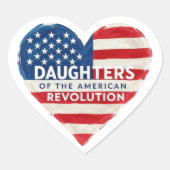 アメリカ独立革命の娘たち DAR アメリカ史 ハートシール (正面)